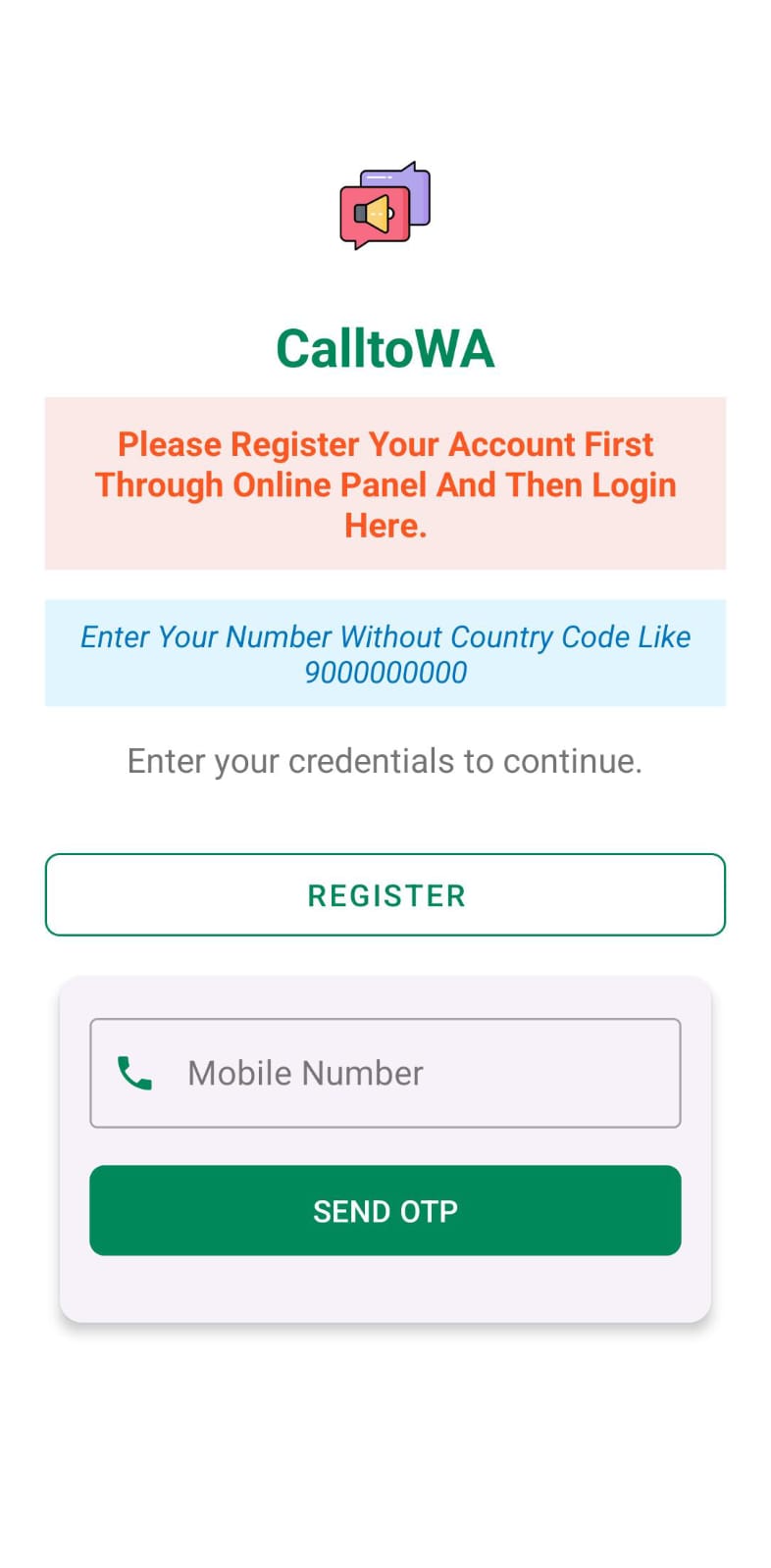 Register on DigitalMitra
